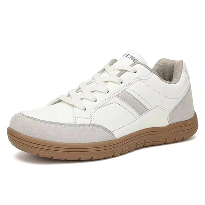 PU Synthetic Leather Sneakers with Comfort Grip Sole for Men