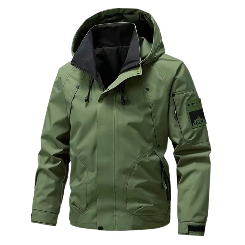 Water Resistant Hooded Jacket for Men